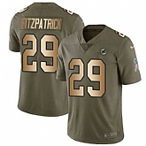 Nike Dolphins 29 Minkah Fitzpatrick Olive Gold Salute To Service Limited Jersey Dzhi,baseball caps,new era cap wholesale,wholesale hats